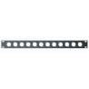 Quik Lok - RS/243 PANNELLO FRONTALE RACK 19" FORATO 1U 1HE CON 12 FORI PER CONNETTORI D SIZE XLR COMBO