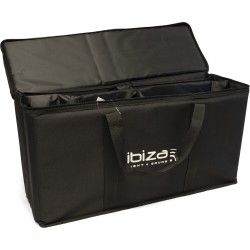 BORSONE SOFT CASE 67x22x35 CON DIVISORI IMPERMEABILE PVC 600D NERO ZIP APERTURA