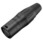 CONNETTORE DA CAVO RJ45 PER CONNESSIONE LEDWALL. NERO. IP65. RJ45 NON COMPRESO