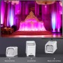PAR A BATTERIA CON DMX LED 6IN1 6x18W RGBWA-UV SCOCCA BIANCA WIRELESS + APP