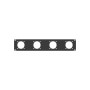 Pannello rack 19" 2 unità per 4 prese/spine PCE 70x70 mm 16/32A da pannello
