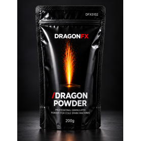 ✔️ N.1 BUSTINA DI RICARICA SPARK MACHINE. DRAGON FX Dragon Powder 200 g – Polvere granulare per macchine Spark Machine