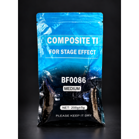 N.1 BUSTINA DI RICARICA SPARK MACHINE. BF-0086 Powder 200 g – Polvere granulare per macchine Spark Machine INDOOR MEDIUM